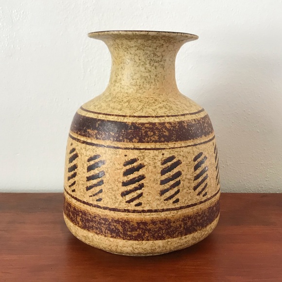 Vintage pottery craft mid century modern ceramic pottery vase - Picture 3 of 6